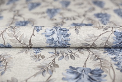 Обои виниловые Эдем мотив, серый, синий Обои виниловые Эдем мотив, серый, синий