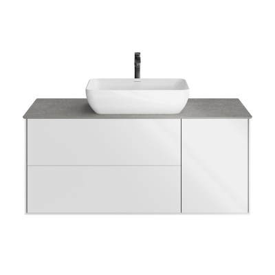 Тумба Plaza Modern/Плаза Модерн подвесная 120 белый 3 ящика