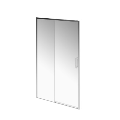 Душевая дверь Lindo/Линдо, раздвижная с функцией плавного открывания и закрывания, 120х195, хром