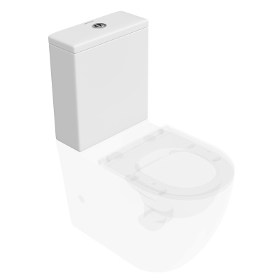 Бачок для напольного унитаза Sfera/Сфера c арматурой, белый глянцевый