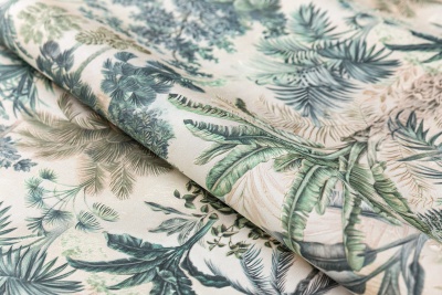 Обои виниловые Оазис мотив, тёмный зелёный Обои виниловые Оазис мотив, тёмный зелёный