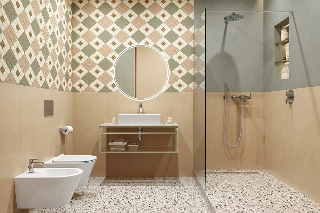 Ванная комната с душевой Арабески Марокко