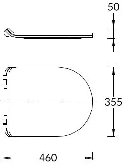Комплект с подвесным унитазом и сиденьем Plaza Modern