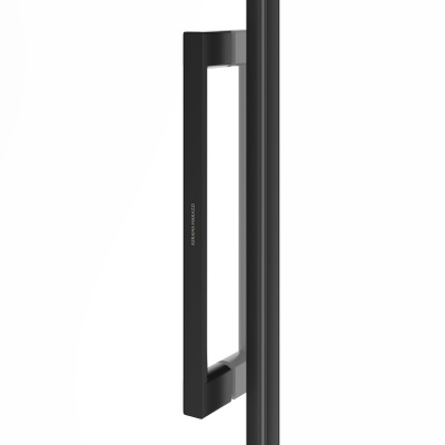 Душевая дверь CRISTALLO, раздвижная с функцией soft close, 140х210, матовый черный, упаковка 1/2 Душевая дверь CRISTALLO, раздвижная с функцией soft close, 140х210, матовый черный, упаковка 1/2