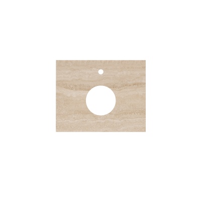 Столешница из керамогранита для накладных раковин, Риальто 60 см, бежевый лаппатированный