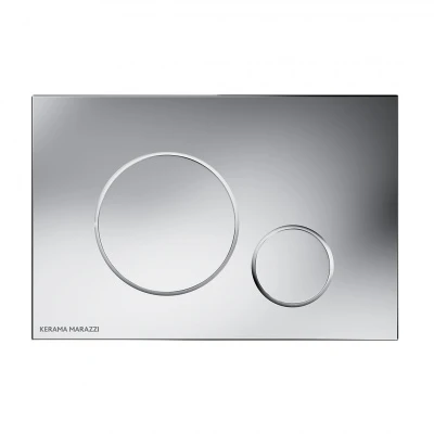 Комплект с подвесным унитазом Plaza Modern и кнопкой управления хром-глянец (круглая)