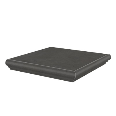 Ступень угловая Хадду серый тёмный матовый 34x34x0,8 Ступень угловая Хадду серый тёмный матовый 34x34x0,8