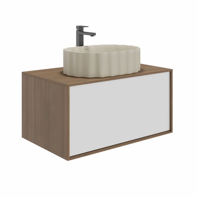 Раковина ARTBASIN Conchiglia накладная 50, песочная матовая