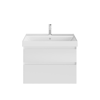 Тумба CUBO подвесная с ящиками 70, белая матовая