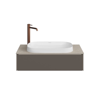 Тумба MAGICA подвесная 90, 1 ящик, вечерний серый матовый                         