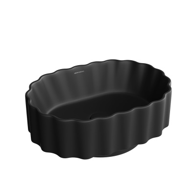 Раковина ARTBASIN Conchiglia накладная 50, черная матовая