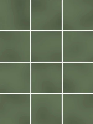 Бахия зелёный глянцевый 29,8х39,8x0,7 из 12 частей 9,8x9,8