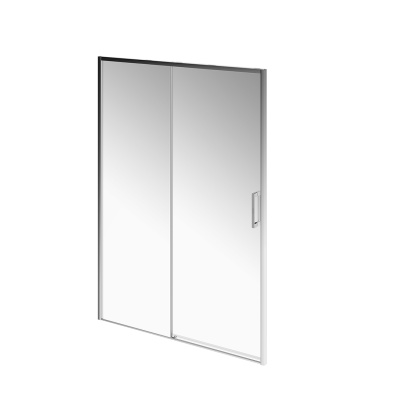Душевая дверь LINDO, раздвижная  с функцией soft close, 140х195, хром