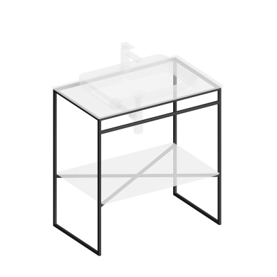 Металлическая структура PLAZA Next напольная 80, черная матовая Металлическая структура PLAZA Next напольная 80, черная матовая