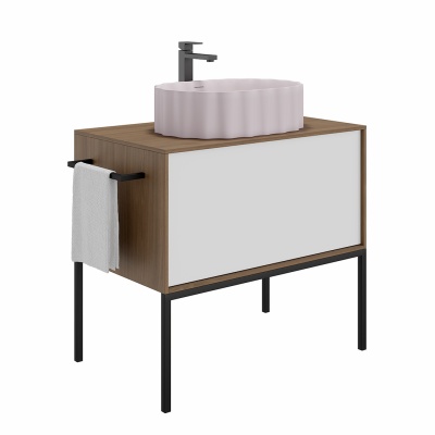 Раковина ARTBASIN Conchiglia накладная 50, мальва матовая Раковина ARTBASIN Conchiglia накладная 50, мальва матовая