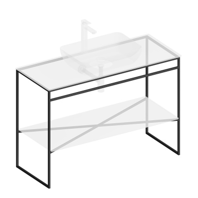 Металлическая структура PLAZA Next напольная 120, черная матовая Металлическая структура PLAZA Next напольная 120, черная матовая