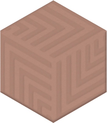 Декор Агуста розовый матовый 6x5,2x0,69