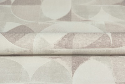 Обои виниловые на флизелиновой основе Шафран мотив, бежевый, круги Обои виниловые на флизелиновой основе Шафран мотив, бежевый, круги