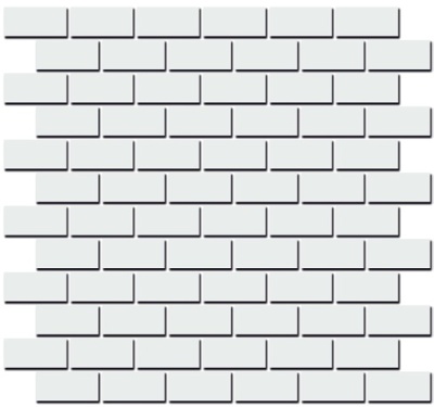 Декор Турнон белый мозаичный матовый 32x30x1,1