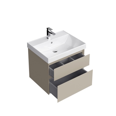 Тумба CUBO подвесная с ящиками 60, лимо матовая