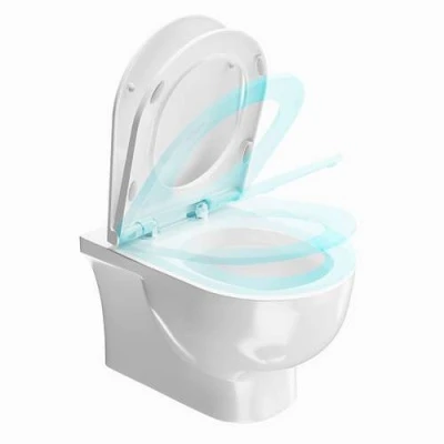 Комплект с подвесным унитазом BUONGIORNO PRO и кнопкой управления хром-глянец (круглая)