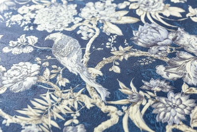 Обои виниловые Азулежу мотив, синий