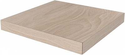 Ступень угловая клееная левая Про Вуд бежевый светлый 33x33x1,1